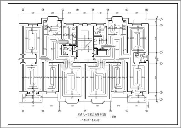 【苏州】某别墅地板辐射采暖设计图纸-图二