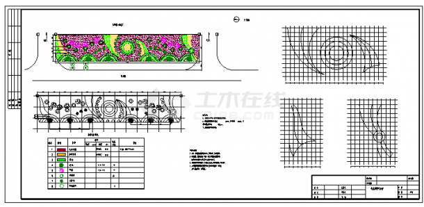 道路绿化设计CAD图-图二