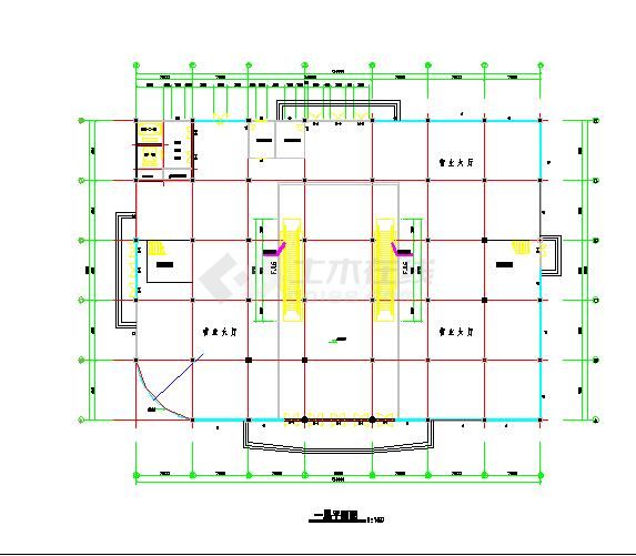 某地小型商场的全套建筑设计方案图-图二