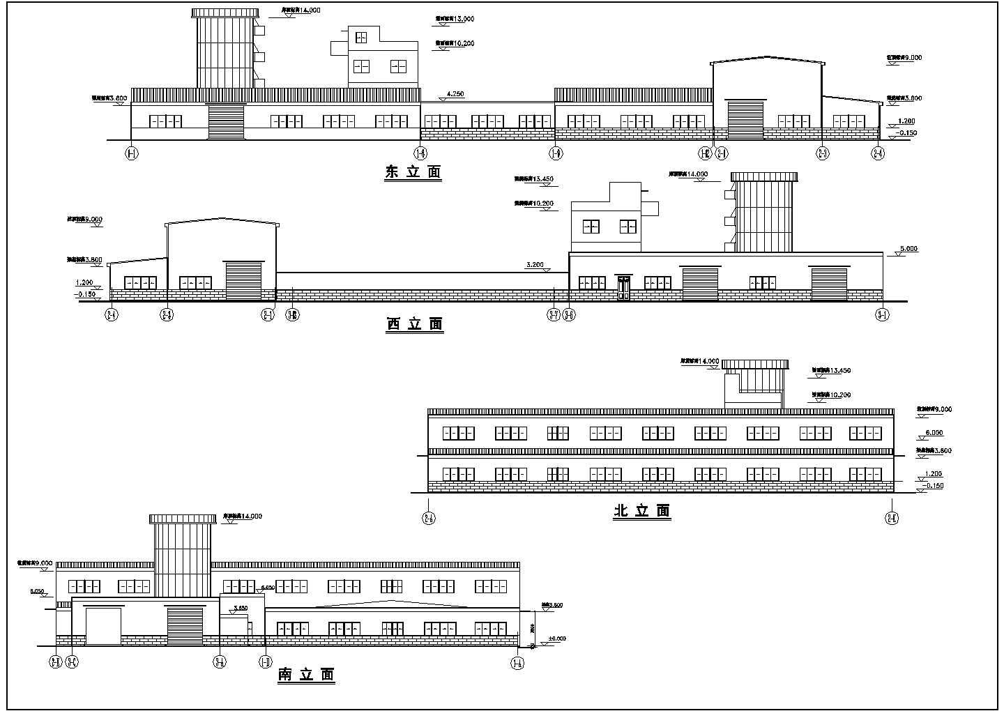 混凝土主车间建筑结构施工图（含设计说明和图纸目录）