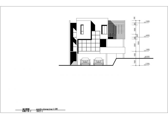 某地经济型双层别墅建筑设计施工图_图1