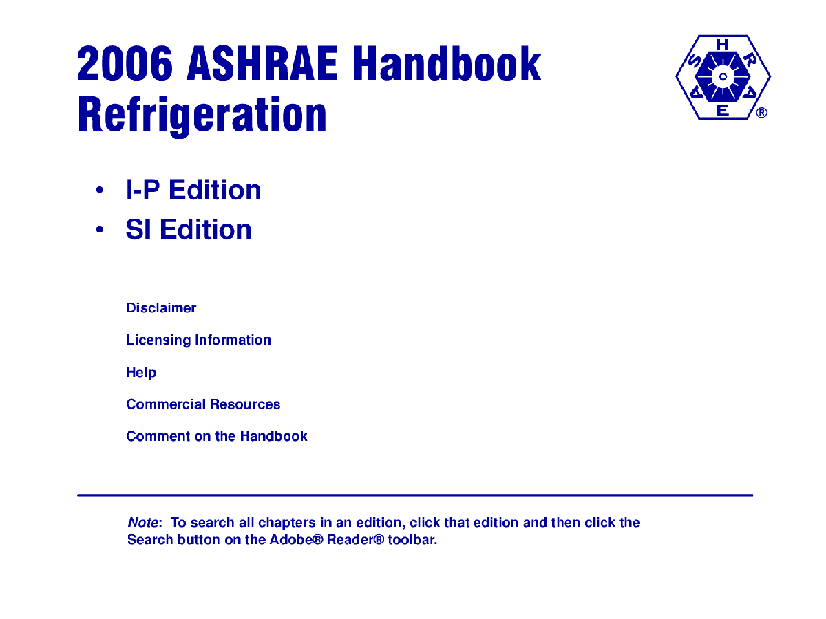 ASHRAE Refrigeration2006-图一