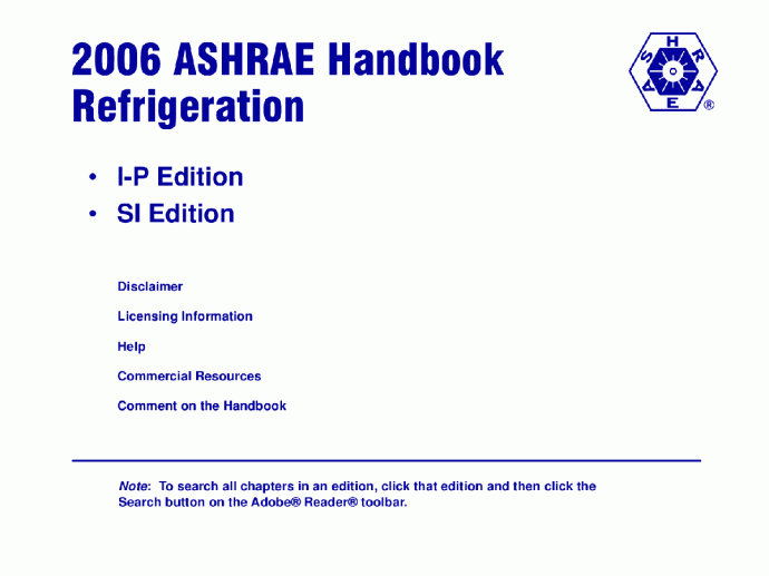 ASHRAE Refrigeration2006_图1