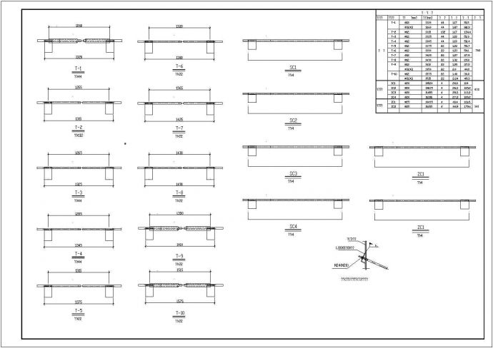 公交车站钢结构施工图（含设计说明）_图1