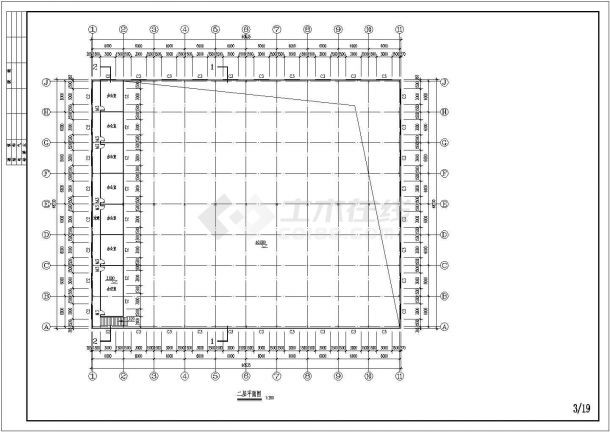 含夹层钢结构厂房结构施工图（含钢结构设计、施工总说明）-图二