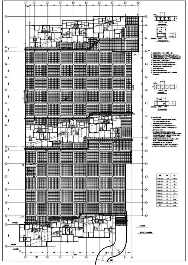 某地区地下室空心无梁楼盖技术图纸-图一