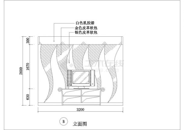 某地小型ktv的详细建筑设计简图-图二