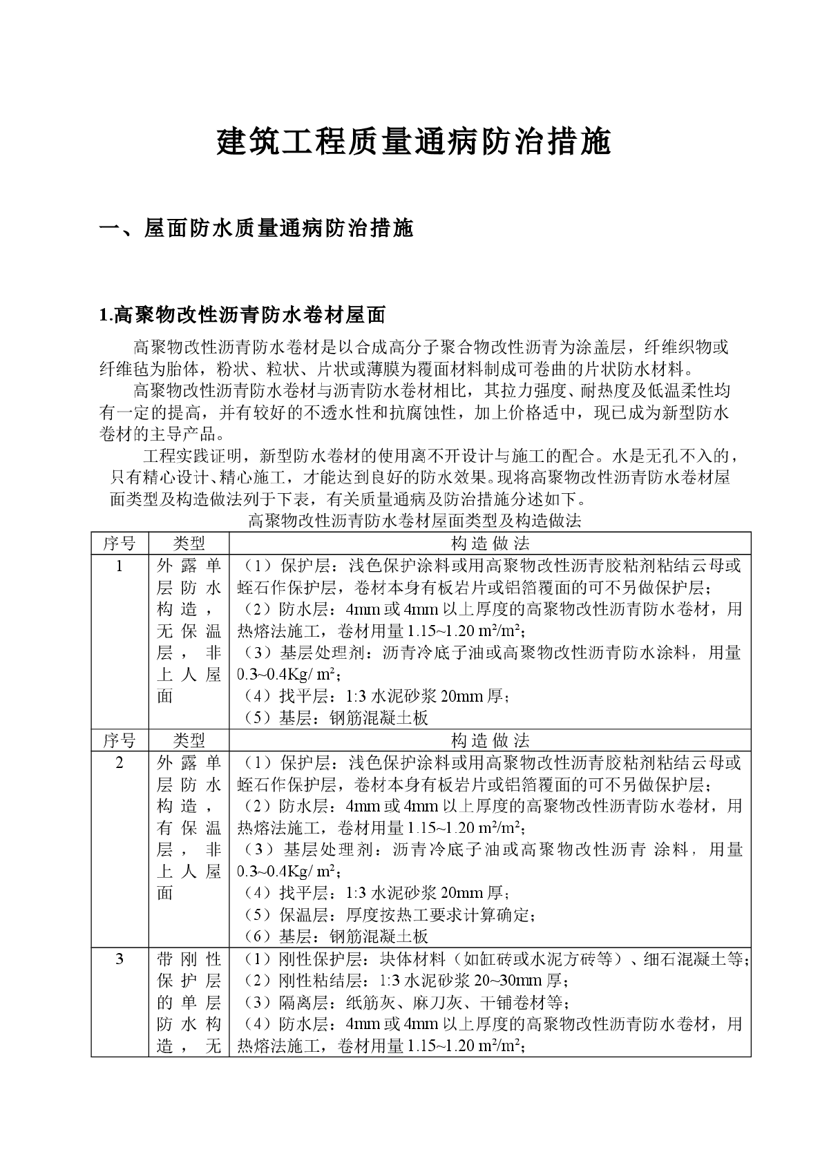 建筑工程屋面防水及内墙抹灰质量通病防治措施-图一