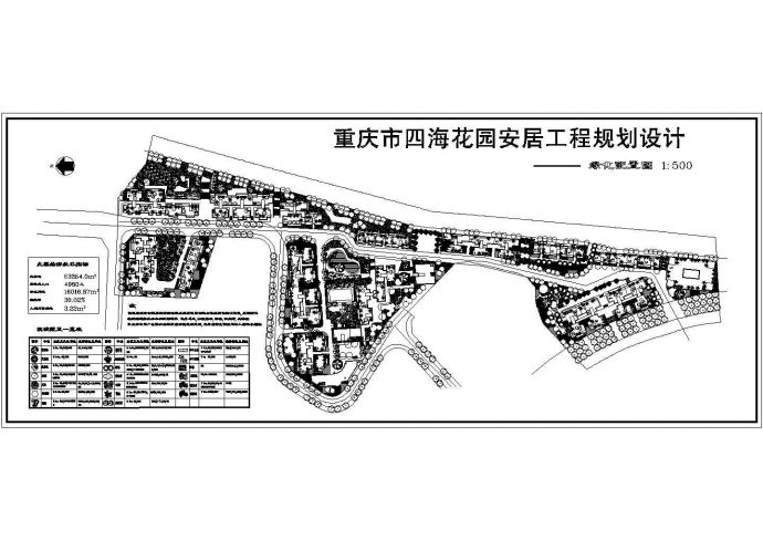【重庆市】某花园安居工程规划设计图_图1