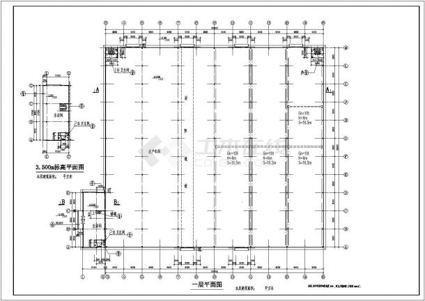 某地轻钢厂房的详细建筑设计施工图-图二