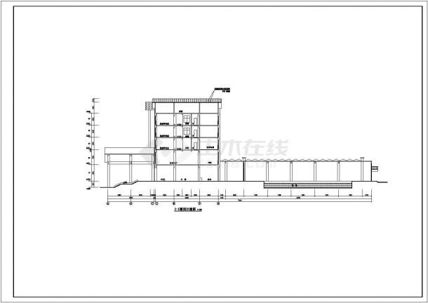 【温泉】综合大楼CAD结构图-图二