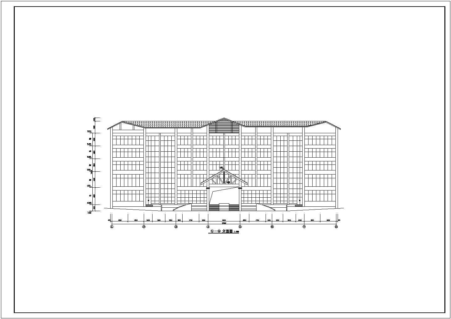 【温泉】综合大楼CAD结构图
