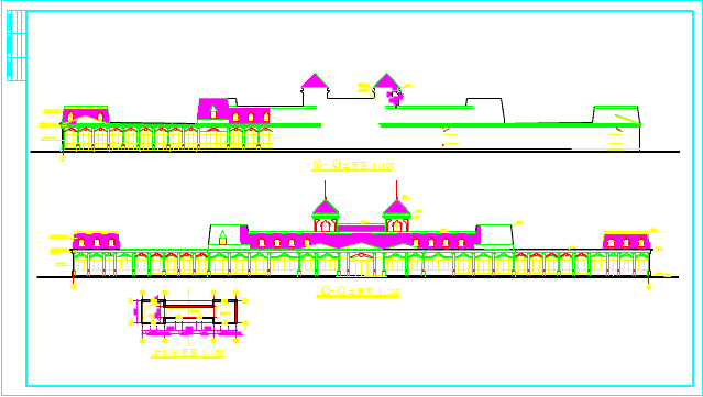 某地余杭茶馆的详细建筑设计施工图
