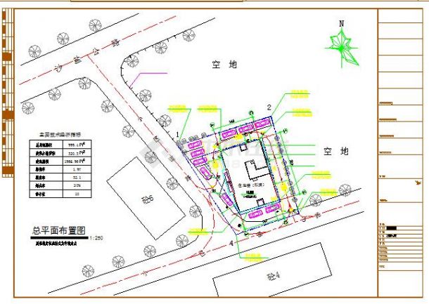 侨民安置住宅楼建筑设计CAD平面图-图一