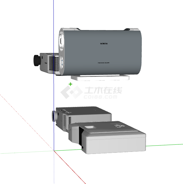 现代电影院投影仪SU模型-图二