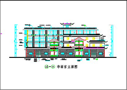 某地小型仿古建筑的建筑设计方案图-图二