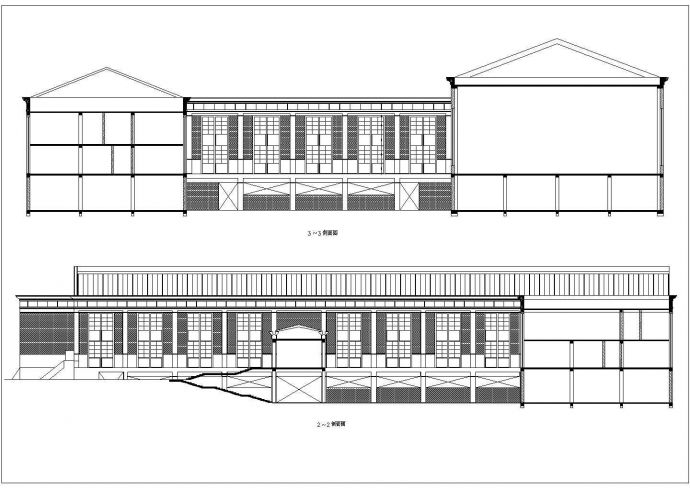 欧式教堂建筑方案施工设计CAD图纸_图1