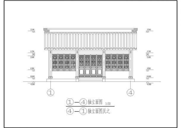 某地大型古建筑设计施工图（全套）-图二