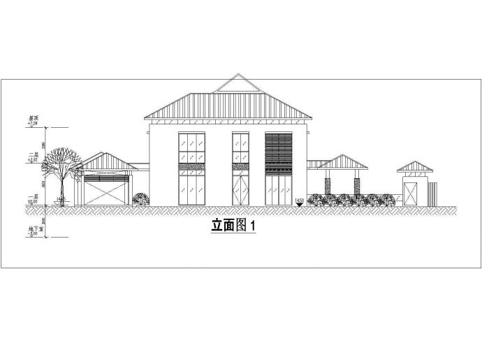 【新加坡】豪华别墅设计施工CAD图_图1