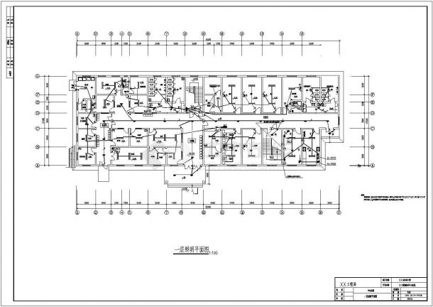 某营地医院电气系统CAD设计图纸-图二