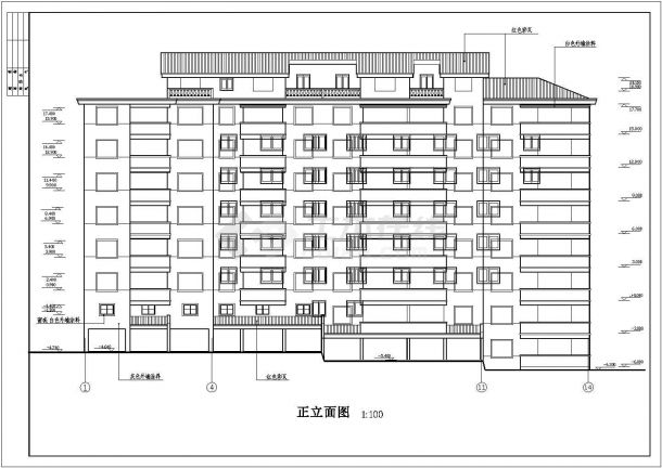 某地WN-4阳光城住宅区的建筑设计图-图一