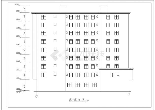 某地小型安置楼的详细建筑设计施工图-图一