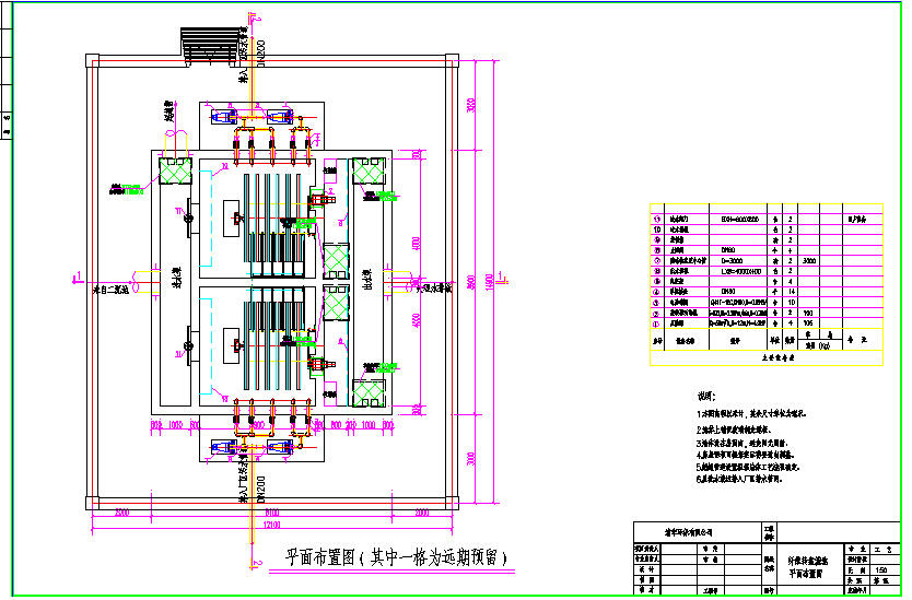 某大型转盘滤池建筑CAD详图