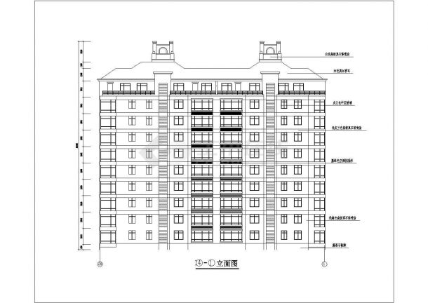 某9层阁楼住宅2单元每单元2户建筑设计图（长39.1米+宽16.2米）-图一