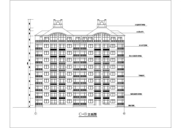某9层阁楼住宅2单元每单元2户建筑设计图（长39.1米+宽16.2米）-图二