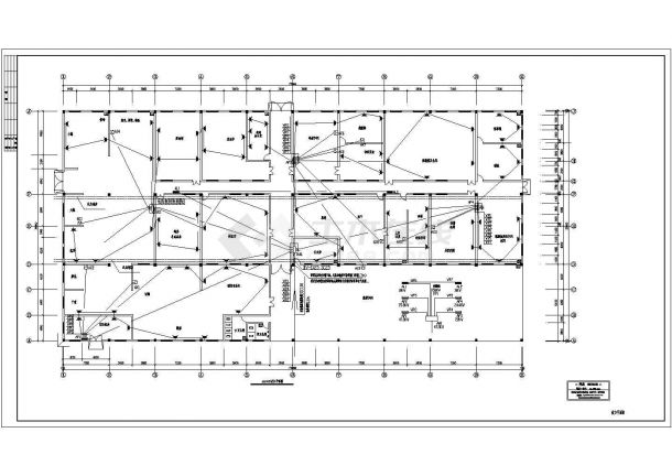 某城市厂房电气CAD平面设计图纸-图一