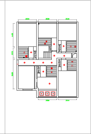 某地大型标准住宅套房建筑设计方案图-图一