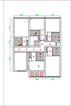 某地大型标准住宅套房建筑设计方案图