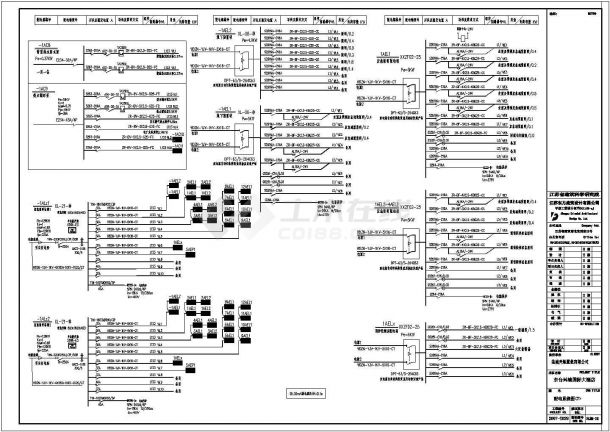 【东台】宾馆电路系统CAD设计图纸-图二