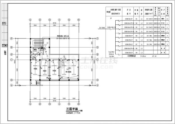 全套厂房供电施工设计CAD平面设计图-图二