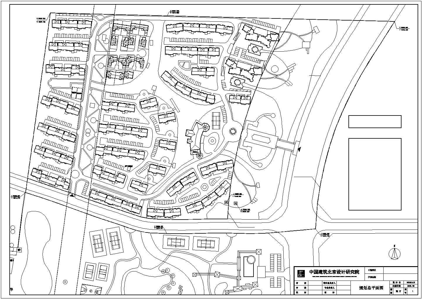【北京】某地多层居民小区建筑规划图