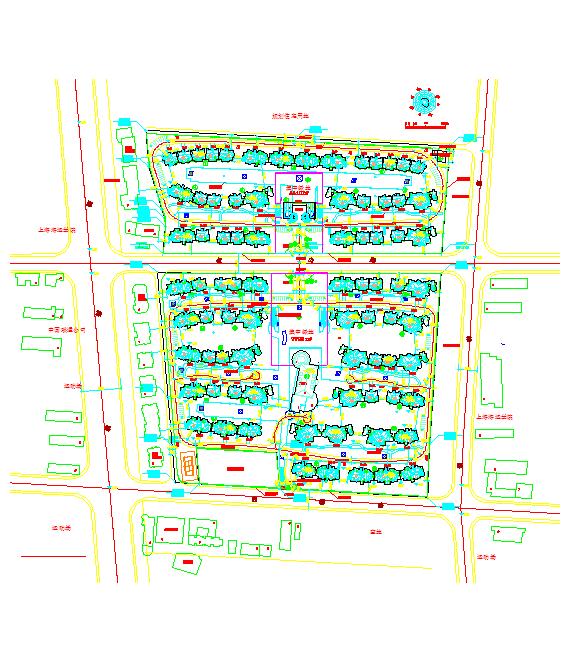 某地城市规划总平面调整规划设计总图_图1