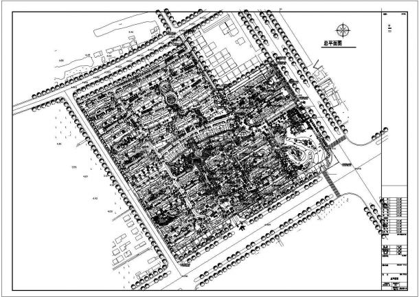 【浙江】某地豪华住宅小区建筑规划图-图一