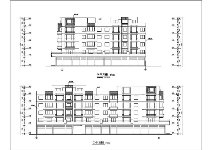 某六层L型住宅三单元混合户型建筑图（含大样图）_图1