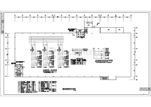 重型注塑厂房电气施工CAD平面图纸-图一