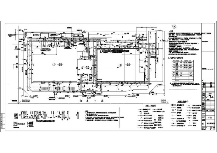 某地区三洋电室外设计平面CAD图纸_图1