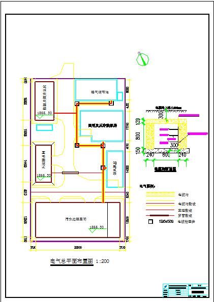 中医学院污水处理电气、自控初步设计-图一