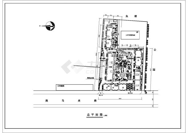 【甘肃】某地高层住宅小区建筑规划图-图一