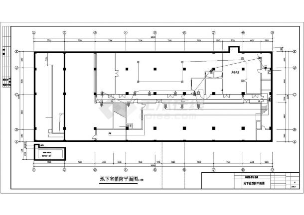 某地区集团设备楼消防平面图（共8张）-图二