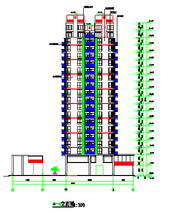 某地高层商务住宅详细建筑方案设计-图一