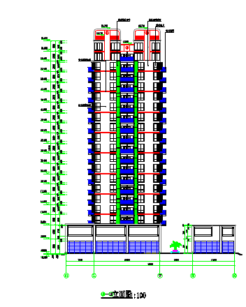 某地高层商务住宅详细建筑方案设计-图二