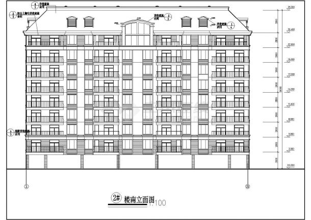 某地高层小型住宅建筑设计施工详图-图一