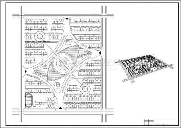【吉林省】长春某小区规划方案建筑设计图-图一
