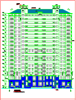 某地高层住宅楼全套建筑设计施工详图-图一