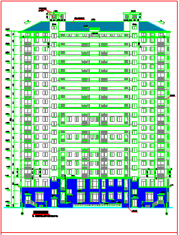 某地高层住宅楼全套建筑设计施工详图_图1