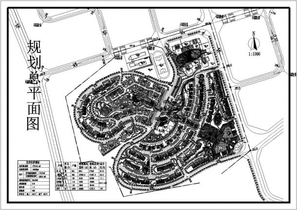 【广东省】某地移民安置区总平面建筑设计图-图一